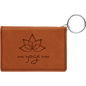 4 1/4" x 3" Rawhide Laserable Leatherette Keychain ID Holder (Sold by Case of 10)