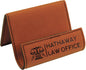 3 1/2" x 2 1/2" Rawhide Laserable Leatherette Holder Easel (Sold by Case of 6)