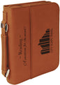 6 3/4" x 9 1/4" Rawhide Leatherette Book/Bible Cover with Handle & Zipper (Sold by Case of 6)