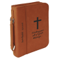 7 1/2" x 10 3/4" Rawhide Leatherette Book/Bible Cover with Handle & Zipper (Sold by Case of 6)