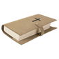 6 1/2" x 8 3/4" Light Brown Leatherette Book/Bible Cover with Snap Closure (Sold by Case of 10)