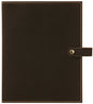 6 1/2" x 8 3/4" Black/Gold Leatherette Book/Bible Cover with Snap Closure (Sold by Case of 10)