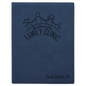 7" x 9" Blue/Black Laserable Leatherette Small Portfolio with Notepad (Sold by Case of 4)