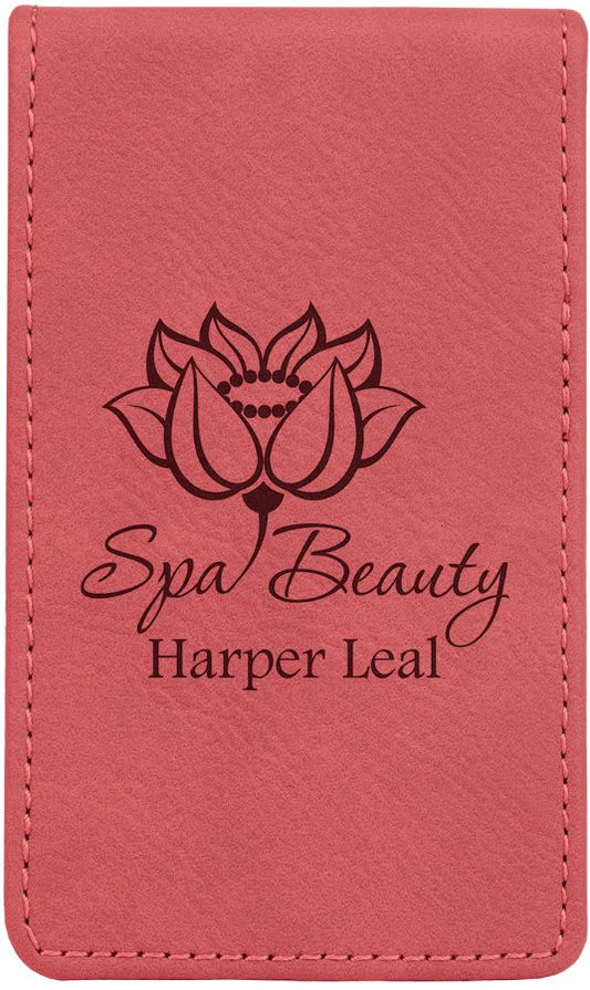 7-Piece Pink Laserable Leatherette Manicure Gift Set (Sold by Case of 10)