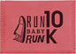 3 3/4" x 2 3/4" Pink Laserable Leatherette Hard Business Card Holder (Sold by Case of 10)