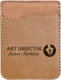 Light Brown Laserable Leatherette Phone Wallet (Sold by Case of 25)