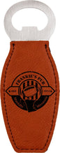Rawhide Laserable Leatherette Bottle Opener with Magnet (Sold by Case of 10)