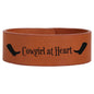 9 1/2" x 1" Rawhide Laserable Leatherette Cuff Bracelet (Sold by Case of 10)