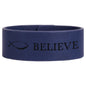 9 1/2" x 1" Blue/Black Laserable Leatherette Cuff Bracelet (Sold by Case of 10)