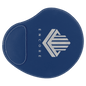 9" x 10 1/4" Blue/Silver Laserable Leatherette Mouse Pad (Sold by Case of 6)