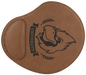 9" x 10 1/4" Dark Brown Laserable Leatherette Mouse Pad (Sold by Case of 6)