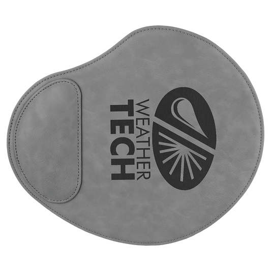 9" x 10 1/4" Gray Laserable Leatherette Mouse Pad (Sold by Case of 6)