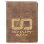4 1/4" x 5 1/2" Rustic/Gold Laserable Leatherette Passport Holder (Sold by Case of 6)