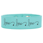 8 1/2" x 3/4" Teal Laserable Leatherette Youth Cuff Bracelet (Sold by Case of 10)