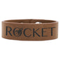 8 1/2" x 3/4" Dark Brown Laserable Leatherette Youth Cuff Bracelet (Sold by Case of 10)