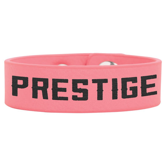 8 1/2" x 3/4" Pink Laserable Leatherette Youth Cuff Bracelet (Sold by Case of 10)