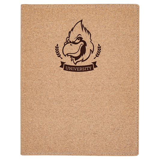 7" x 9" Small Cork Portfolio with Notepad (Sold by Case of 4)