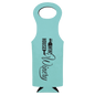 Teal Laserable Leatherette Wine Bag (Sold by Case of 10)