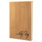 5 1/4" x 8 1/4" Bamboo Laserable Leatherette Journal with Lined Notepad (Sold by Case of 4)