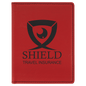 4 1/4" x 5 1/2" Red Laserable Leatherette Passport Holder (Sold by Case of 6)