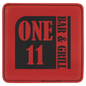 4" x 4" Square Red Laserable Leatherette Coaster (Sold by Case of 6)