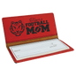 6 3/4" x 3 1/2" Red Laserable Leatherette Checkbook Cover (Sold by Case of 10)