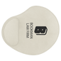 9" x 10 1/4" White Laserable Leatherette Mouse Pad (Sold by Case of 6)