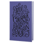 5 1/4" x 8 1/4" Purple/Black Laserable Leatherette Journal with Lined Notepad (Sold by Case of 4)