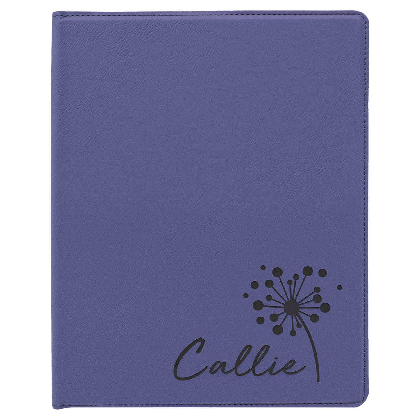 9 1/2" x 12" Purple Laserable Leatherette Portfolio with Notepad (Sold by Case of 4)