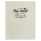 9 1/2" x 12" White with Zipper Laserable Leatherette Portfolio with Notepad (Sold by Case of 4)