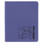 9 1/2" x 12" Purple with Zipper Laserable Leatherette Portfolio with Notepad (Sold by Case of 4)