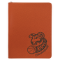9 1/2" x 12" Basketball w/ Zipper Laserable Leatherette Portfolio with Notepad (Sold by Case of 4)