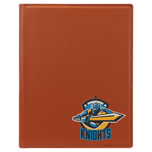 7" x 9" Basketball Laserable Leatherette Small Portfolio with Notepad (Sold by Case of 4)