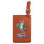 4 1/4" x 2 3/4" Basketball Laserable Leatherette Luggage Tag (Sold by Case of 10)