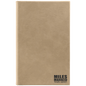 5 3/8" x 8 1/4" Light Brown Leatherette 110 Page Bound Journal with Ribbon Bookmark (Sold by Case of 1)