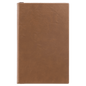 5 3/8" x 8 1/4" Dark Brown Leatherette 110 Page Bound Journal with Ribbon Bookmark (Sold by Case of 4)