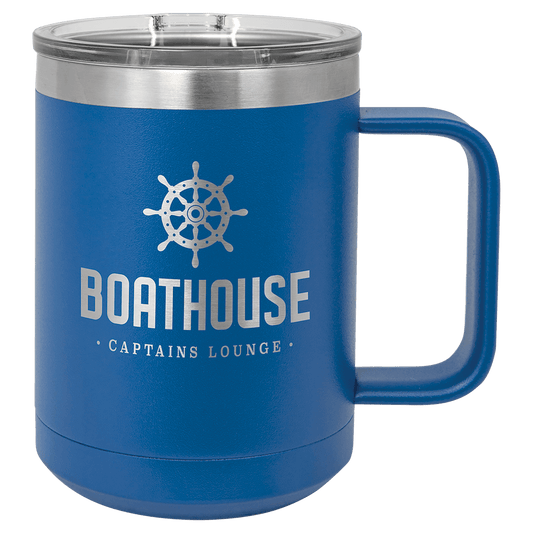 Polar Camel 15 oz. Royal Blue Vacuum Insulated Mug with Slider Lid (Sold by Case of 12)