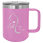 Polar Camel 15 oz. Light Purple Vacuum Insulated Mug with Slider Lid (Sold by Case of 12)