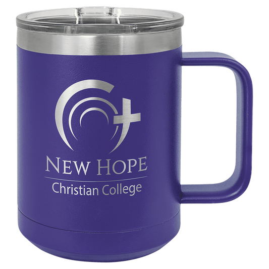 Polar Camel 15 oz. Purple Vacuum Insulated Mug with Slider Lid (Sold by Case of 12)
