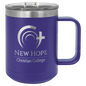 Polar Camel 15 oz. Purple Vacuum Insulated Mug with Slider Lid (Sold by Case of 12)