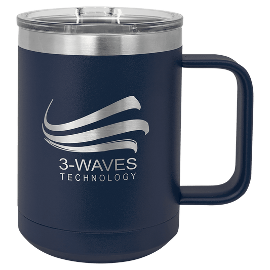 Polar Camel 15 oz. Navy Blue Vacuum Insulated Mug with Slider Lid (Sold by Case of 12)
