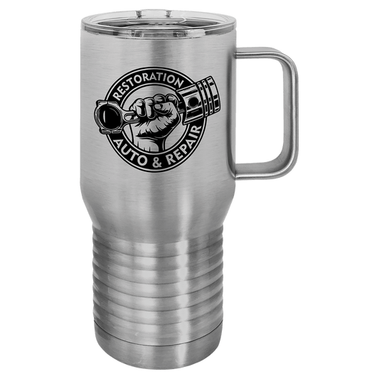 Polar Camel 20 oz. Stainless Steel Vacuum Insulated Travel Mug with Slider Lid (Sold by Case of 24)
