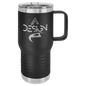 Polar Camel 20 oz. Black Vacuum Insulated Travel Mug with Slider Lid (Sold by Case of 24)
