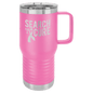 Polar Camel 20 oz. Pink Vacuum Insulated Travel Mug with Slider Lid (Sold by Case of 24)