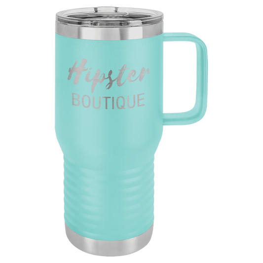 Polar Camel 20 oz. Teal Vacuum Insulated Travel Mug with Slider Lid (Sold by Case of 24)