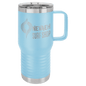 Polar Camel 20 oz. Light Blue Vacuum Insulated Travel Mug with Slider Lid (Sold by Case of 24)