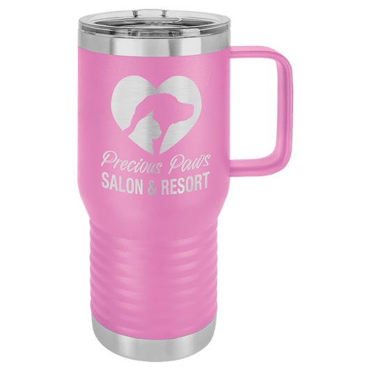 Polar Camel 20 oz. Light Purple Vacuum Insulated Travel Mug with Slider Lid (Sold by Case of 24)