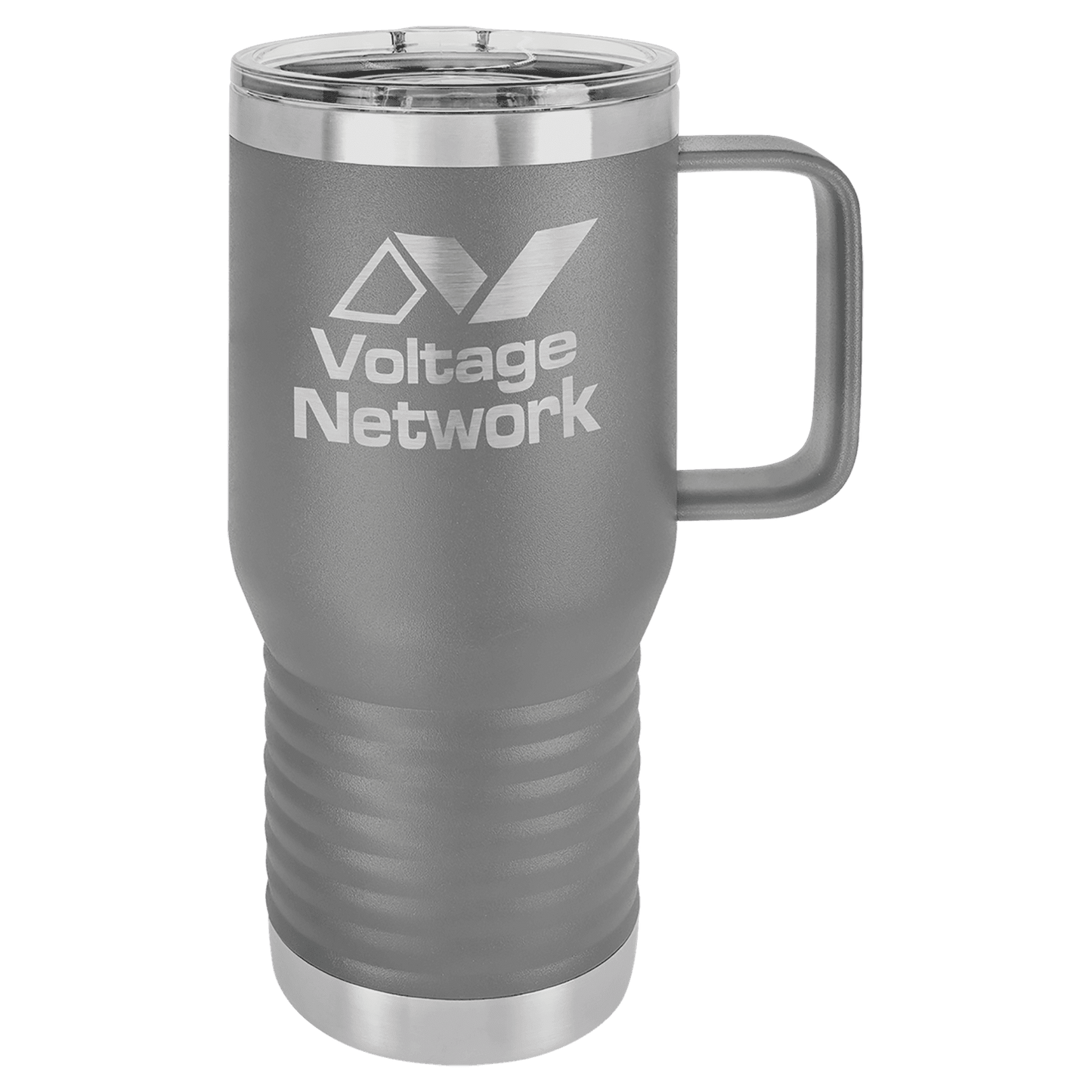 Polar Camel 20 oz. Dark Gray Vacuum Insulated Travel Mug with Slider Lid (Sold by Case of 24)