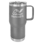 Polar Camel 20 oz. Dark Gray Vacuum Insulated Travel Mug with Slider Lid (Sold by Case of 24)