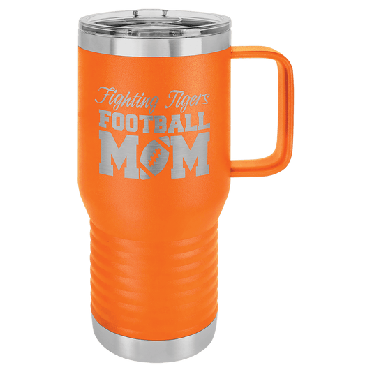 Polar Camel 20 oz. Orange Vacuum Insulated Travel Mug with Slider Lid (Sold by Case of 24)